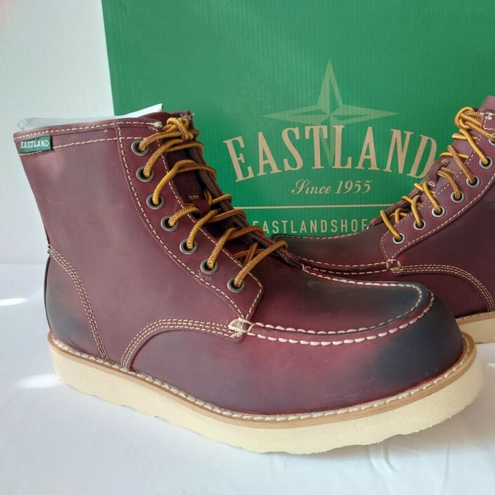 Eastland Lumber Up Leather Boot Mens Oxblood Red - Picture 2 of 8